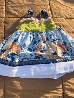 Persnickety Alpine Daisy Betsy Halter Top Size 3 Years